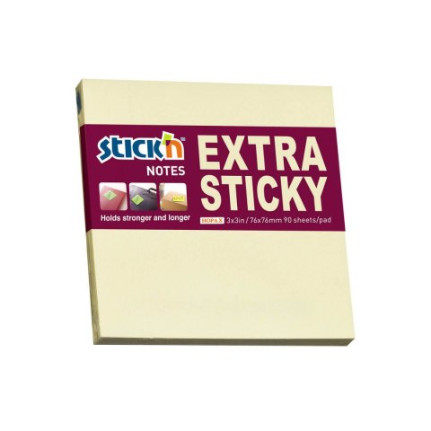 Notes sam.EXTRA STICKY 76x76 Żółty pastel 90 kartek STICK_N 21660