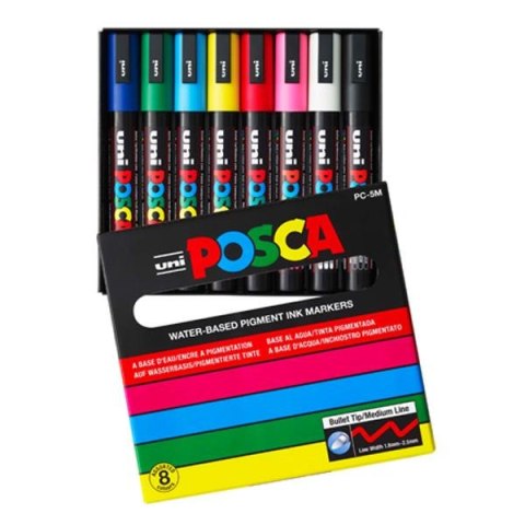 Marker PC-5M 8 kol. POSCA UNI