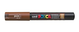 Marker z tuszem pigmentowym PC-1M brązowy POSCA UNPC1M/DBR