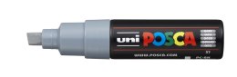 Marker z tuszem pigmentowym PC-8K szary POSCA UNPC8K/6SZ