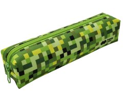 Piórnik saszetka mały prostokątny z 1 zamkiem, PIXI green, Happy Color HA 2212 4510-PI3