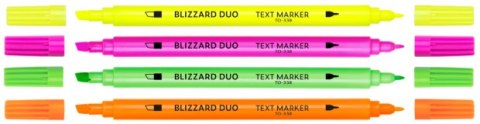 Zakreślacze tekstu BLIZZARD DUO żółty TO-338 Toma