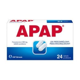 APAP, Paracetamol 500 mg, 24 tabletki