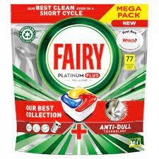 FAIRY kapsułki do zmywarki PLATINUM PLUS ALL IN1 LEMON 77 sztuki 10993