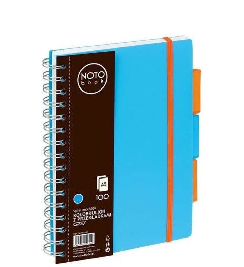 Kołobrulion Grand NOTO book A5 100 kartek niebieski kratka 150-1409