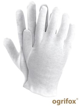 Rękawiczki białe cienkie bawełniane rozmiar 10 OGRIFOX OX-UNDER W 10 norma EN420