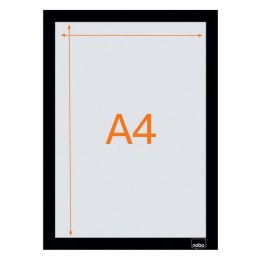 Samoprzylepna, magnetyczna ramka Nobo na plakat (2 szt.), A4, srebrna