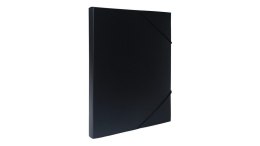 Teczka z gumką A4 PP pudło 2 cm czarna TG-A4-02-02