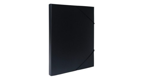 Teczka z gumką A4 PP pudło 2 cm czarna TG-A4-02-02