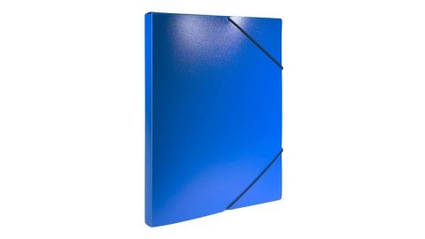 Teczka z gumką A4 PP pudło 2 cm niebieska TG-A4-02-01