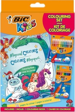 Zestaw z kolorowanką BIC Kids Igloo Colouring Set CFP+CP 511041