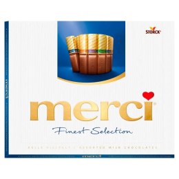 Bombonierka Merci kolekcja czekoladek mlecznych 250g (niebieskie)