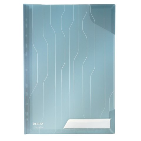 Folder Leitz Combifile, usztywniony, niebieski przezroczty, folia 3 szt., 200 mic., 47280035