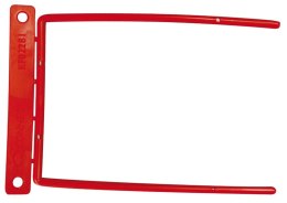 Klips archiwizacyjny czerwony 10cm D-CLIP plik max 8cm KF02281