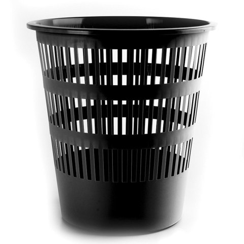 Kosz plastik 16l czarny D306 dziurkowany DONAU