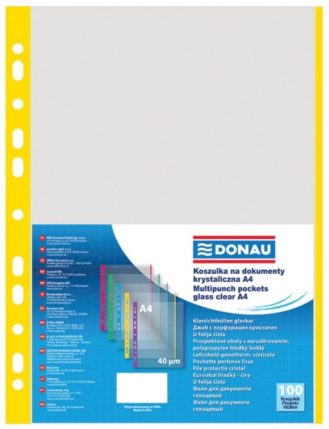 Koszulka żółta krawędź DONAU A4 (100) 1774100PL-11