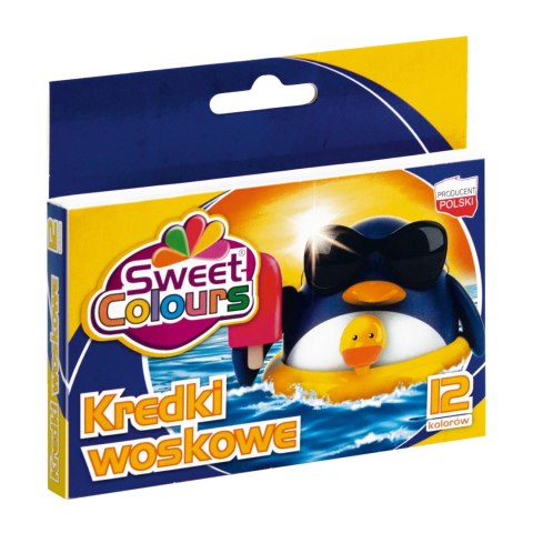 Kredki woskowe 12kol.KOMA-PLAS 5906643001327