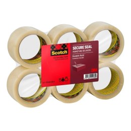 Taśma pakowa SCOTCH Secure Seal, 50mm, 66m, transparentna