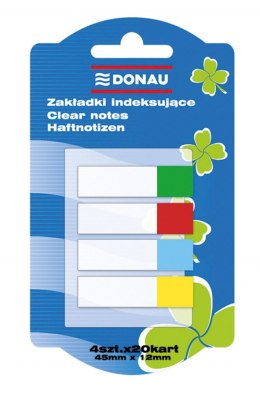 Zakładki indeksowe 7568001PL-9 9 12x45 4*20kartek DONAU