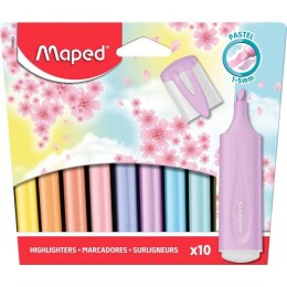 Zakreślacz Classic New Pastel 10 sztuk kartonowe etui 740903 Maped