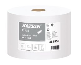 Czyściowo papierowe KATRIN PLUS XL 2 1500, 481559, opakowanie: 2 rolki
