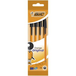 Długopis BIC Orange Original Fine czarny, blister 4szt, 8308531