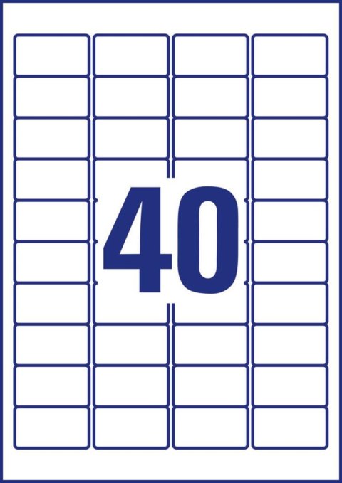 Etykiety NoPeel L6145-20 45,7 x 25,4 20 ark. Avery Zweckform