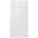 Mała podłużna szklana tablica suchościeralna Nobo Home 300x600mm, biała 1915603