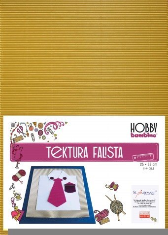 Tektura falista złota /srebrna B4 25x35cm 10a rk BAMBINO