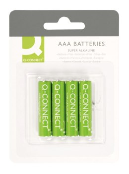 Baterie super-alkaliczne AAA, LR03, 1,5V, 4szt., typu Q-CONNECT KF00488