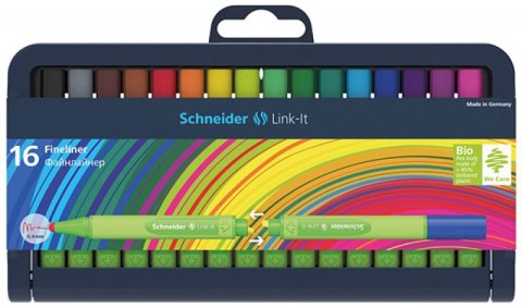 CIENKOPIS, SCHNEIDER LINK-IT, 0,4MM., 16SZT. W KASECIE TYPU STOJAK, MIX SR191292