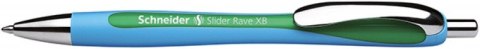 DŁUGOPIS AUTOMATYCZNY SCHNEIDER SLIDER RAVE, XB, ZIELONY SR132504