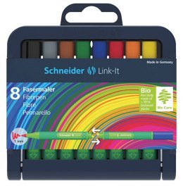 FLAMASTER, SCHNEIDER LINK-IT,1MM., 8SZT. W KASECIE TYPU STOJAK, MIX SR192098