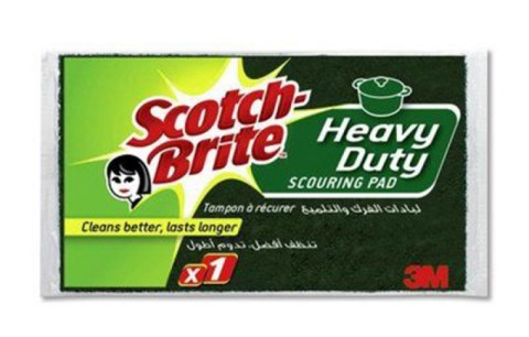 Gąbka do zmywania SCOTCH BRITE, uniwersalna, do szorowania, zielona