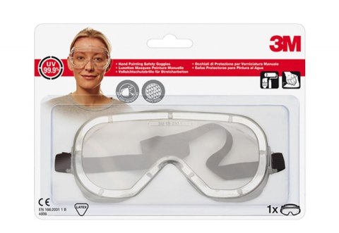 Gogle ochronne 3M (4800), do malowania, transparentne