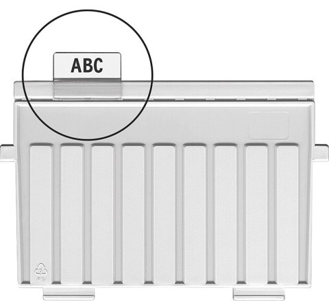 Indeksy do przekładek HAN KARTEI, PVC transparentne 9001-00
