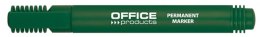 Marker permanentny , okrągły, 1-3mm (linia), zielony, typu OFFICE PRODUCTS 17071211-02