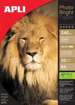 Papier FOTO 4454 do atrament. 240g (20) PHOTO BRIGHT APLI