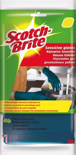 Rękawice SCOTCH BRITE_ Sensitive, rozm. S, niebieskie