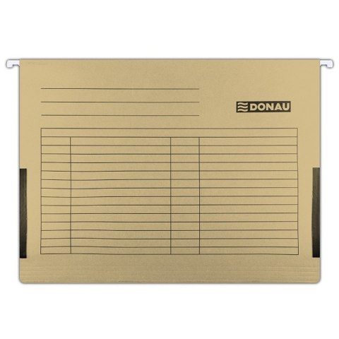 Teczak zaw.A4 brąz z boczkami płóciennymi 7420905-02 DONAU