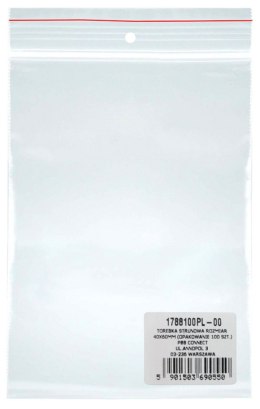 Torebka strunowa DONAU, PP, 40x60mm, 100szt., transparentna