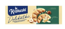 KRAKUSKI Delikatki Herbatniki o smaku waniliowym z orzechami laskowymi 125 g