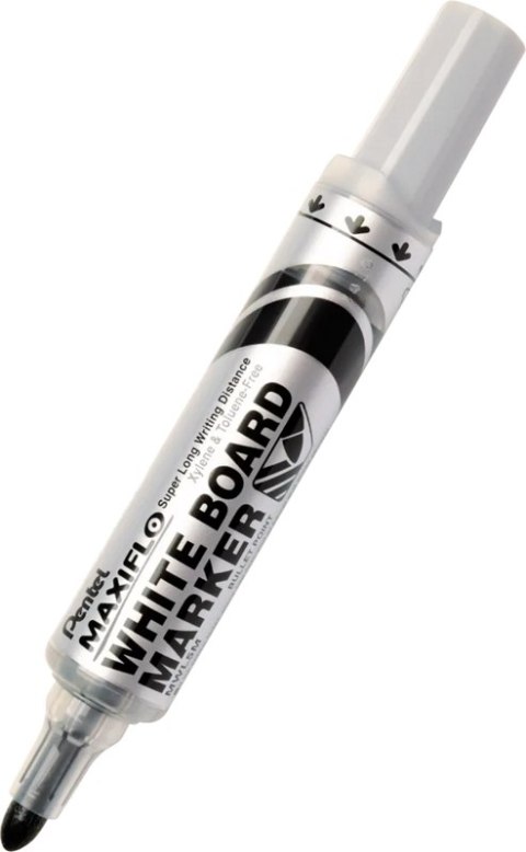 Marker do tablic suchościeralny gruby Maxiflo Pentel MWL5W czarny MWL5W-AX suchościeralny