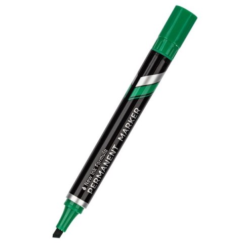 Marker permanentny ścięty 1,5_5 mm, zielony, EU10150, Deli