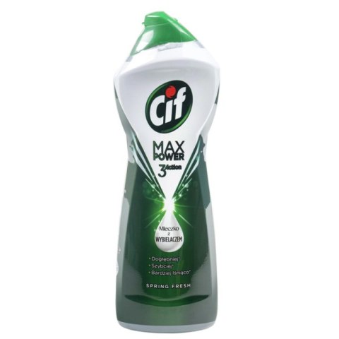 Mleczko do czyszczenia CIF Max Power Spring z wybielaczem 1001g
