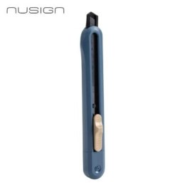 Nożyk biurowy Nusign ENS063, ostrze łamane 9mm, granatowy ENS063-NB Deli