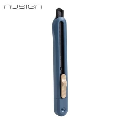 Nożyk biurowy Nusign ENS063, ostrze łamane 9mm, granatowy ENS063-NB Deli