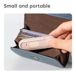 Nożyk biurowy mini, Nusign ENS065, ostrze łamane 12mm, różowy ENS065-P Deli