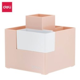 Organizer na biurko _ przybornik Deli EZ072, różowy, EZ072P