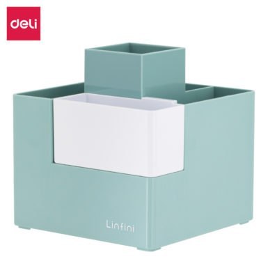 Organizer na biurko _ przybornik Deli EZ072, zielony, EZ072GR